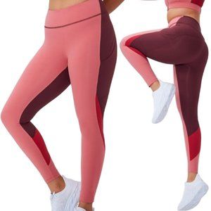 Outdoor Voices Legging Womens Small Rose Zoom Full Length Gym Yoga Athletic